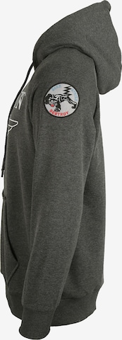TOP GUN Sweatshirt 'TG20201043' in Grijs