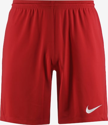 NIKE Workout Pants 'Park III' in Red: front