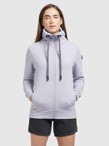 khujo Sweatjacke 'Totsta' in Lila: predná strana