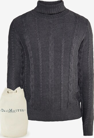 DreiMaster Vintage Sweater in Grey: front