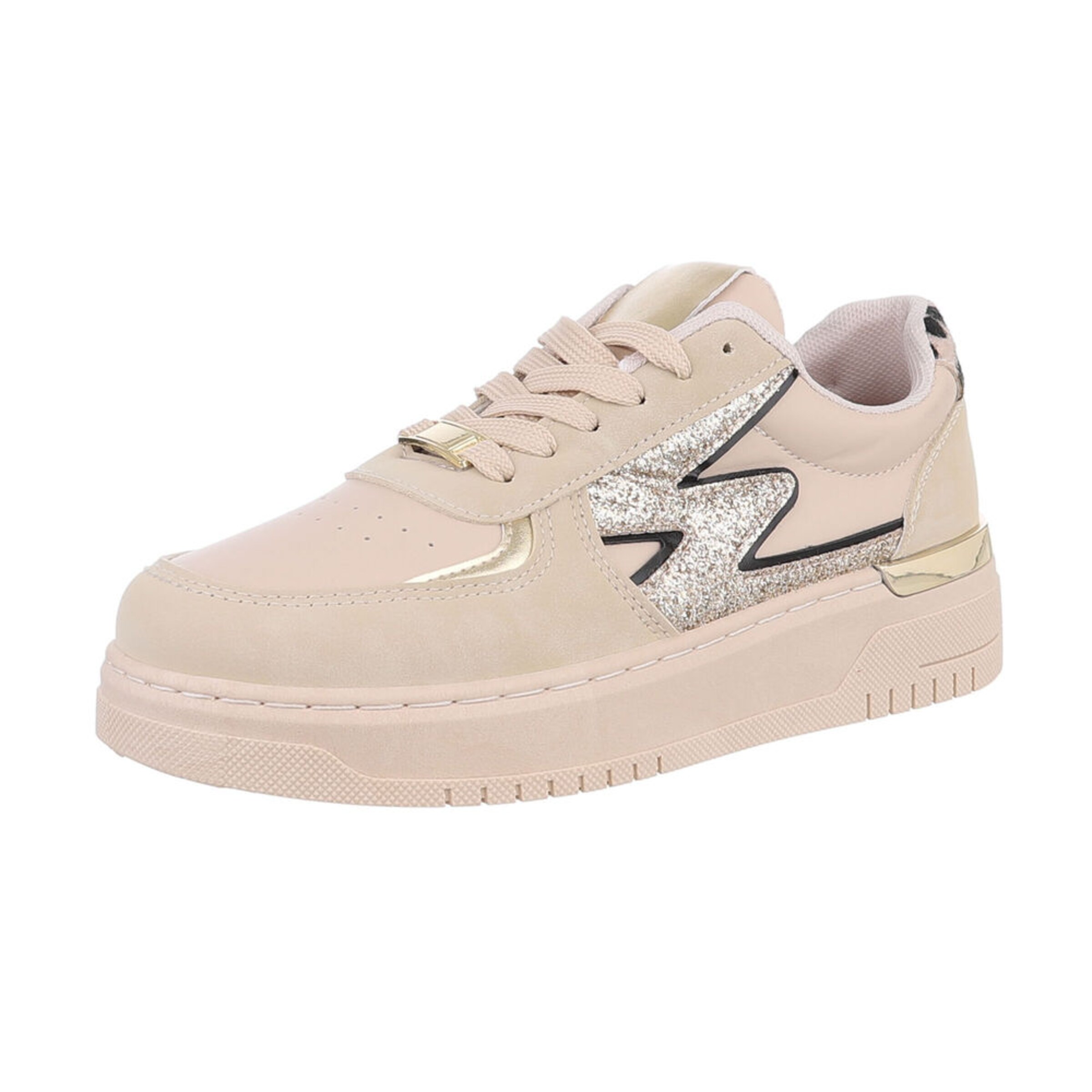 Ital-Design Sneaker in Beige: Vorderseite