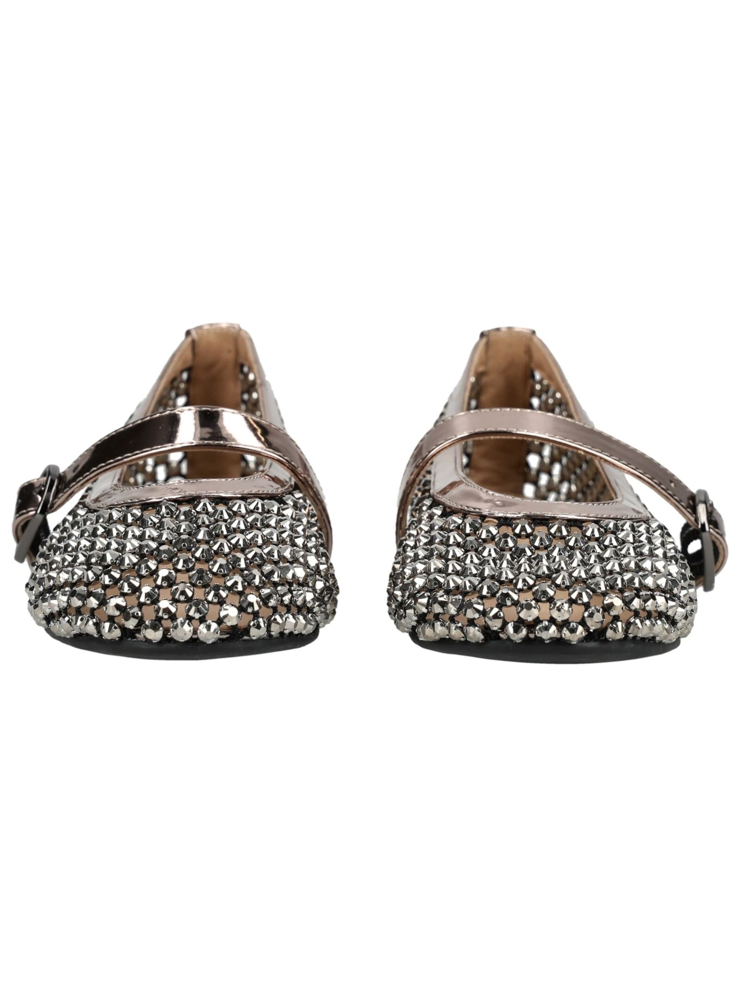 Alma En Pena Strap ballerina in Silver