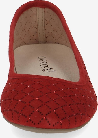 CAPRICE Ballet Flats in Red