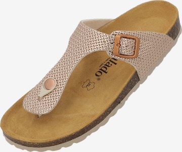 Palado T-bar sandals 'Palado Kos Mosa' in Brown: front