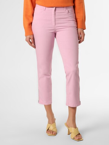 ZERRES Regular Trousers ' Cora ' in Pink: front