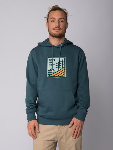 Felpa 'Let's Get Lost' di Watapparel in blu: frontale