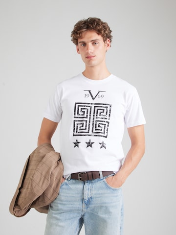 19V69 ITALIA T-Shirt 'Rafael' in Weiß: Vorderseite