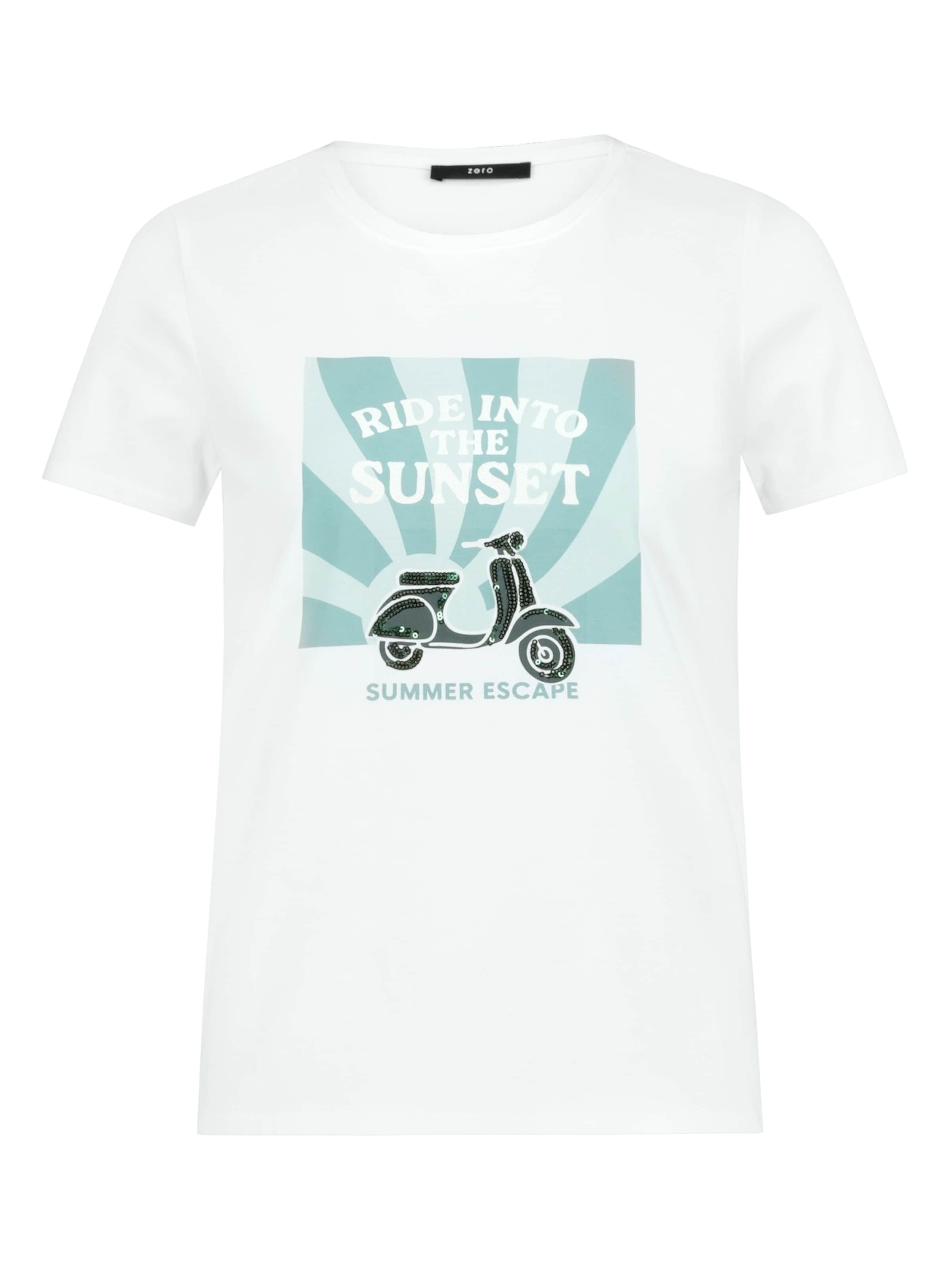 T-shirt zero en blanc : devant