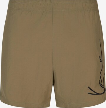 Shorts de bain Karl Kani en vert : devant