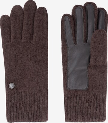 Roeckl Full Finger Gloves in Brown: front