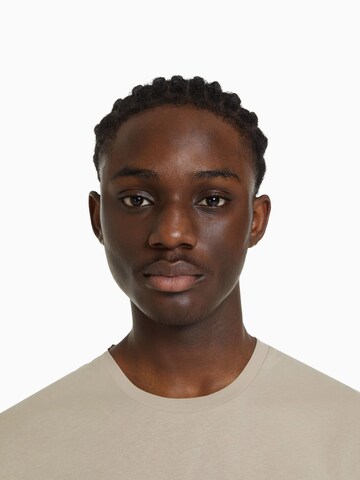 Bershka T-Shirt in Grau