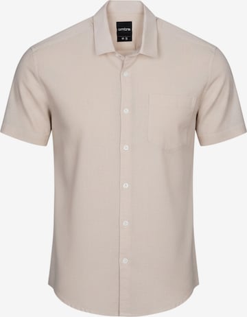 Chemise 'OM-SHSS-0167' Ombre en beige : devant