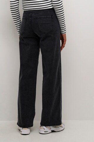 Kaffe Wide Leg Jeans 'Karla' in Schwarz