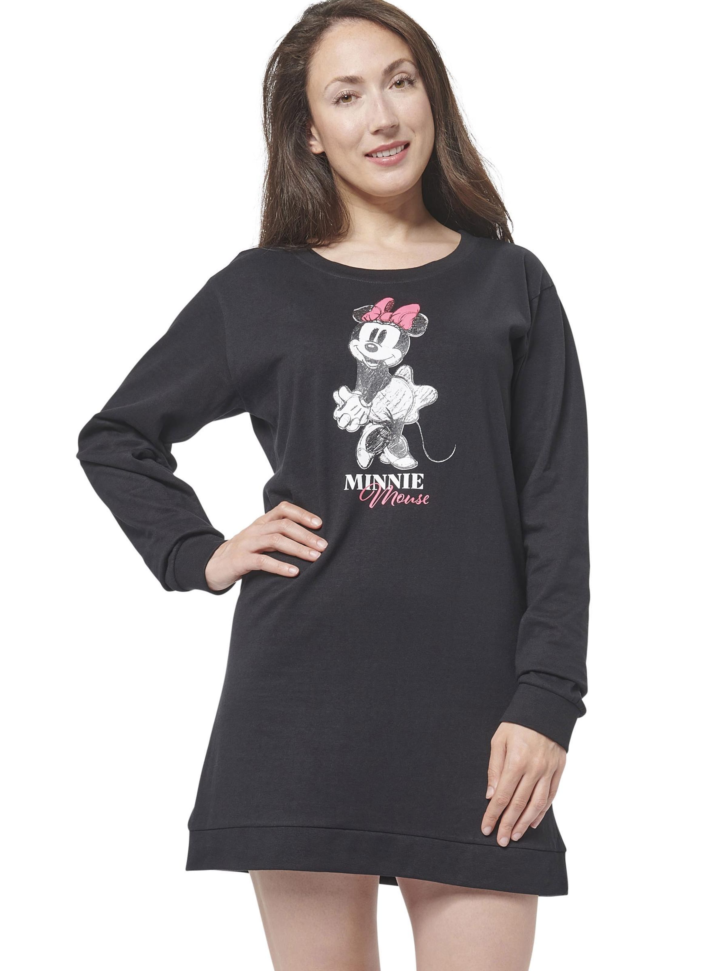 DISNEY Nachthemd‌‌‌‌‌‌‌‌‌ in Schwarz: Vorderseite