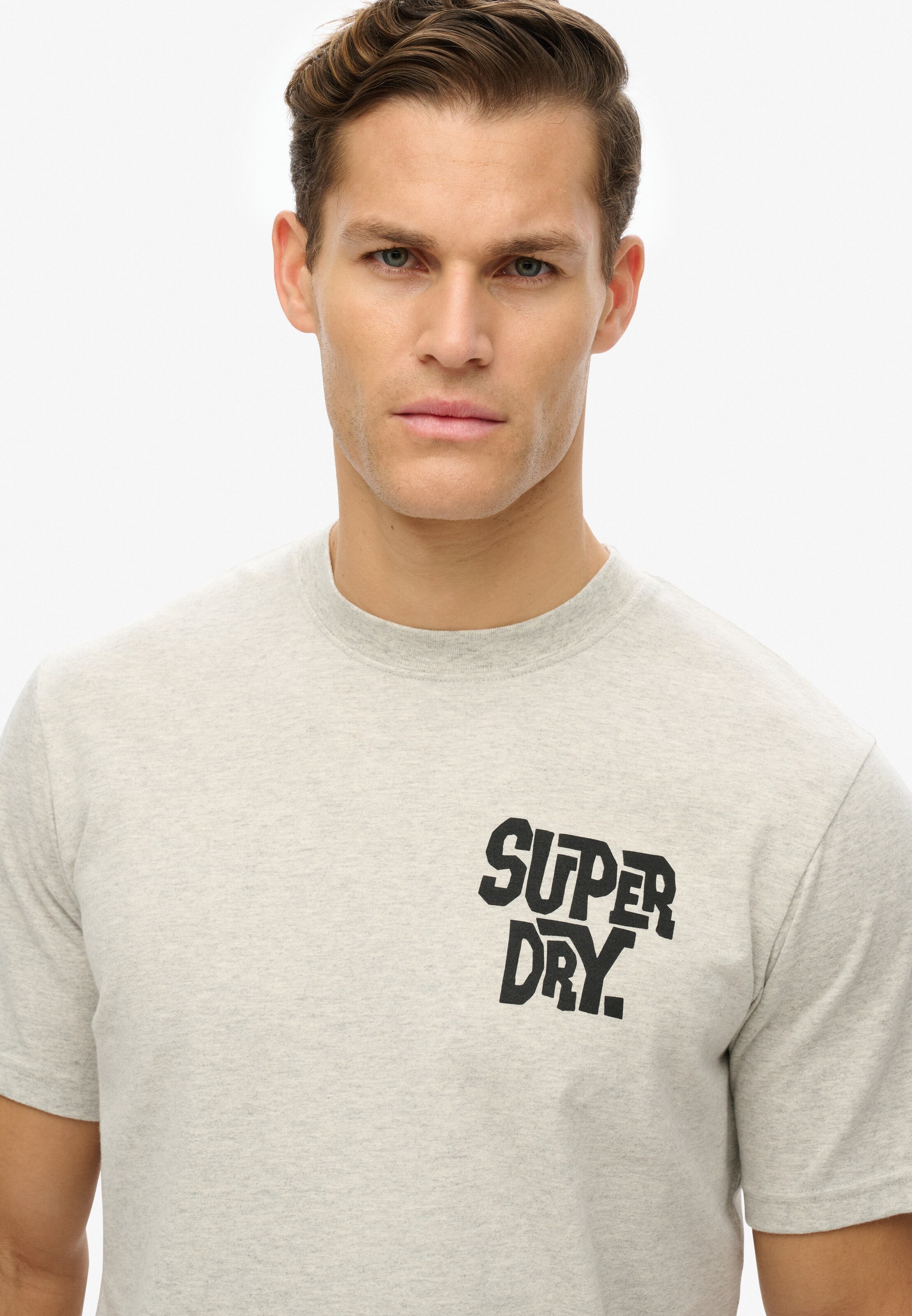 T-Shirt 'Outdoor Narrative' Superdry en gris