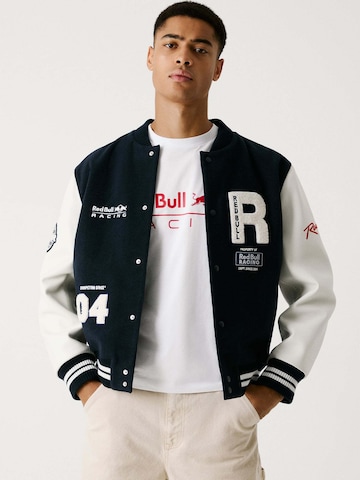 Red Bull Racing x Pepe Jeans Tussenjas in Blauw: voorkant