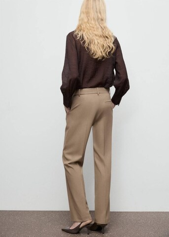 MANGO Regular Pants 'Carlosw' in Brown