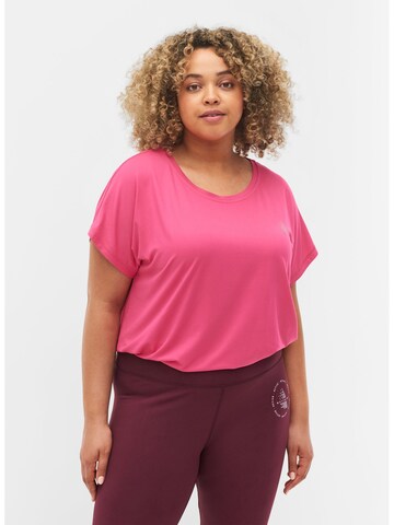 Maglia funzionale di Active by Zizzi in rosa: frontale