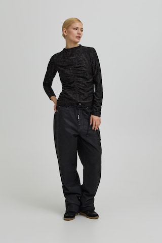 Ball Bluse in Schwarz