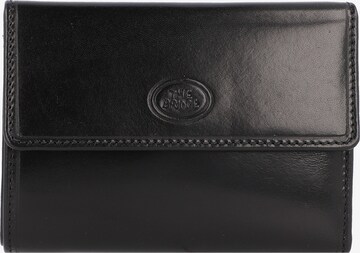 The Bridge Wallet in Black: front