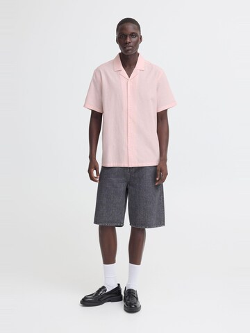 BLEND Comfort fit Button Up Shirt ' BHAban Cuba ' in Pink