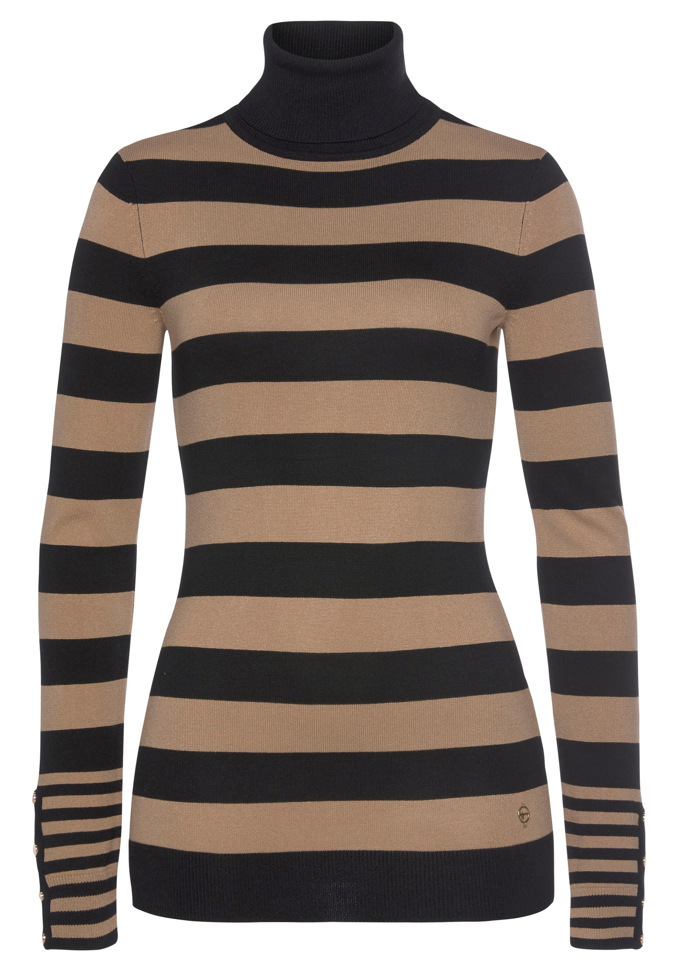 Tamaris Rollkragenpullover in braun, Produktansicht