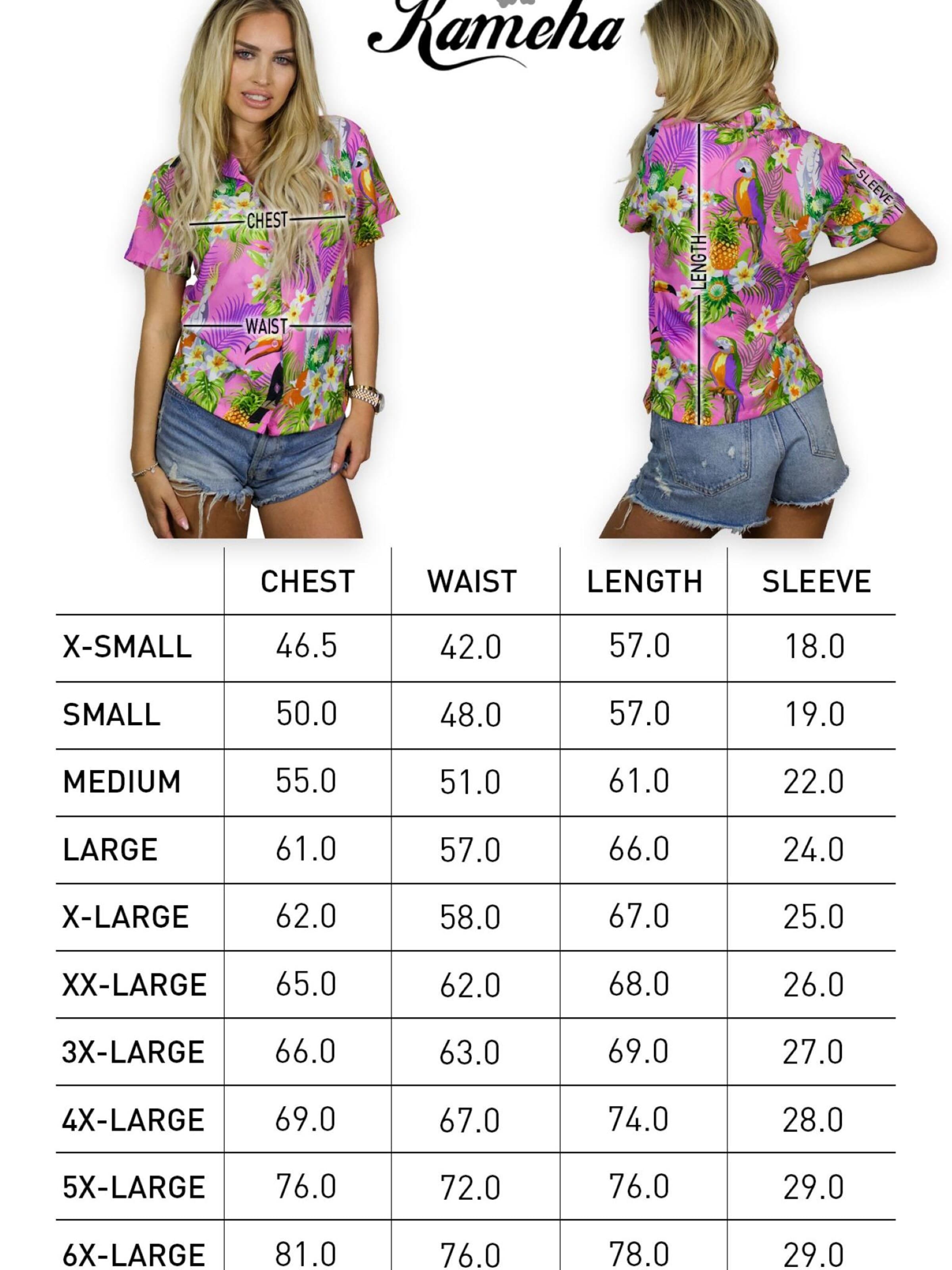Camicia da donna 'Parrot Cockatoo' di King Kameha in rosa