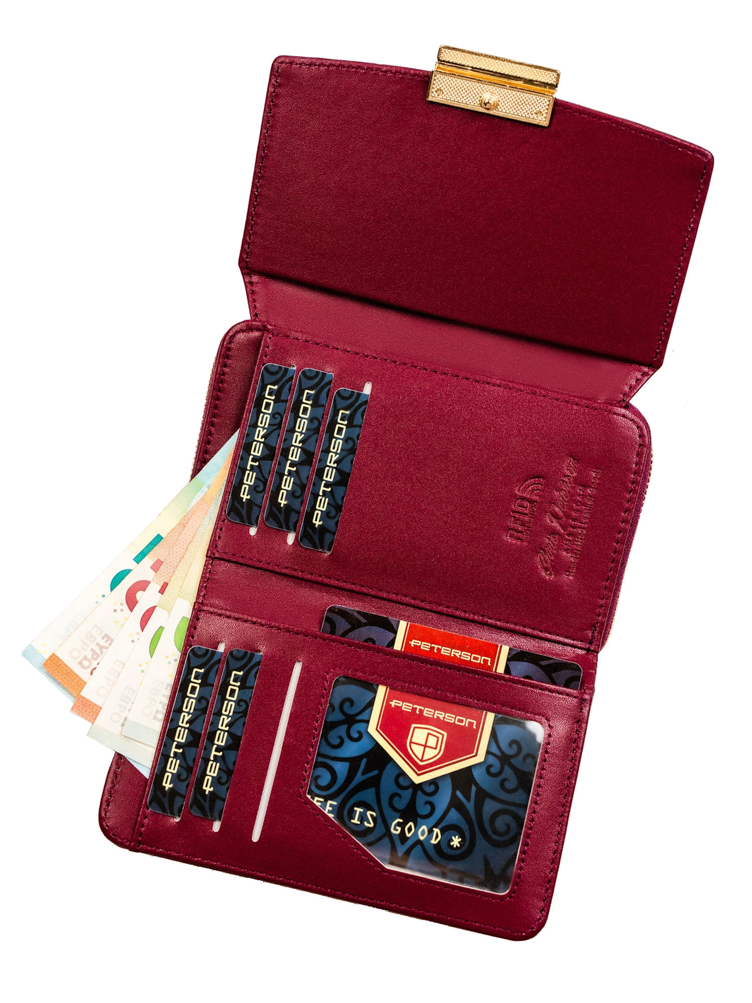 Tomshop24-7 Wallet 'Peterson RFID' in Purple