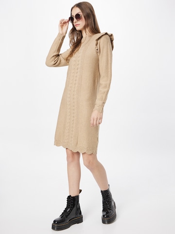 OBJECT Knitted dress 'Portia' in Brown