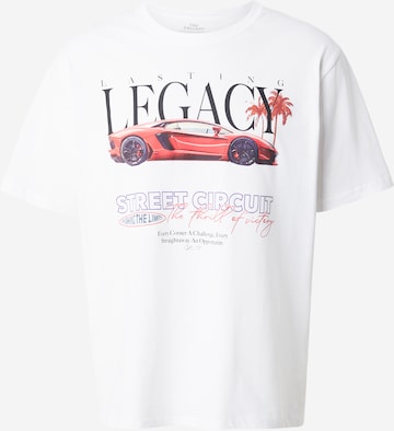 JACK & JONES - Camiseta 'JORPHOTO CUT-OUT' en blanco: frente