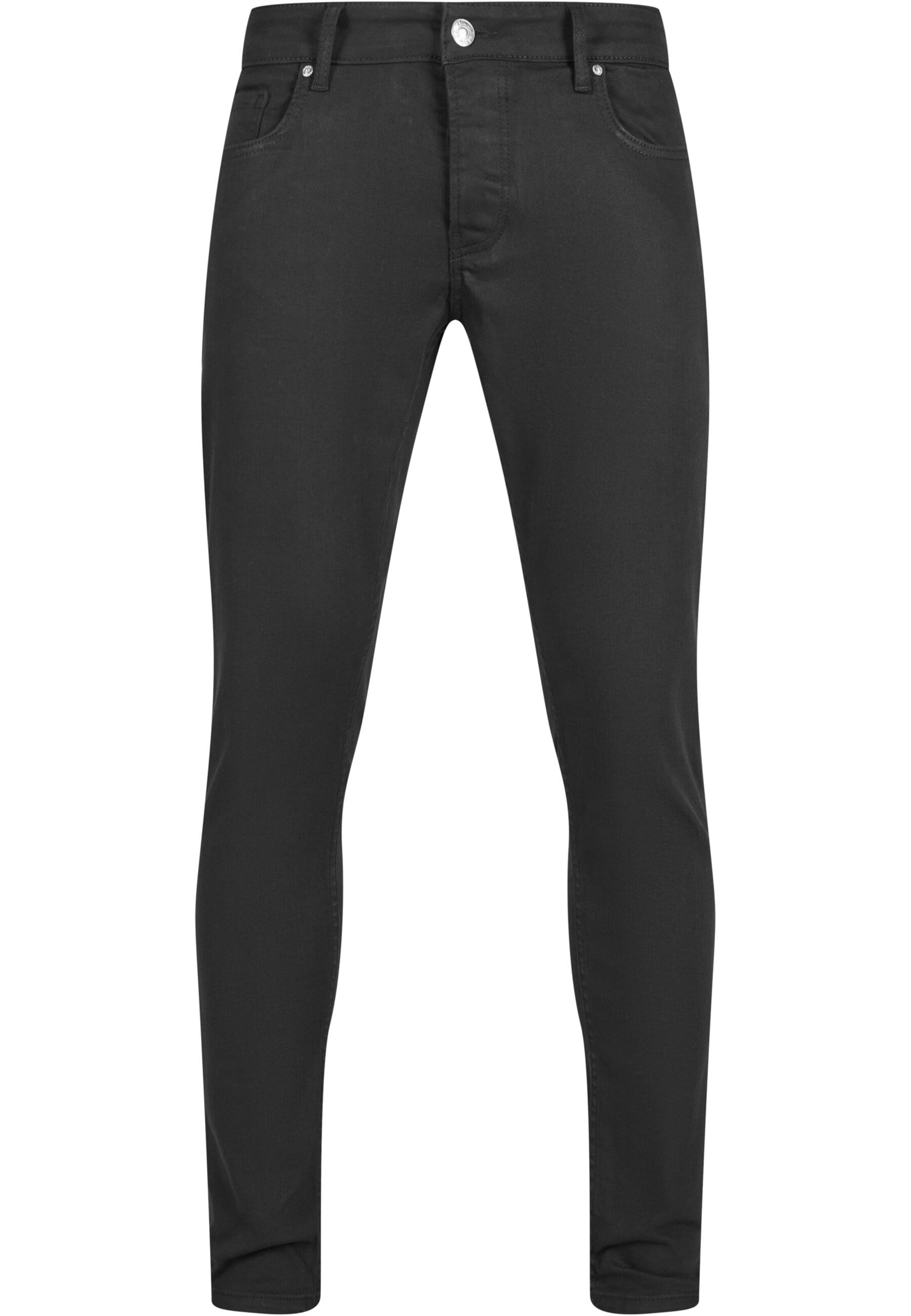 2Y Premium Slim fit Jeans in Black: front
