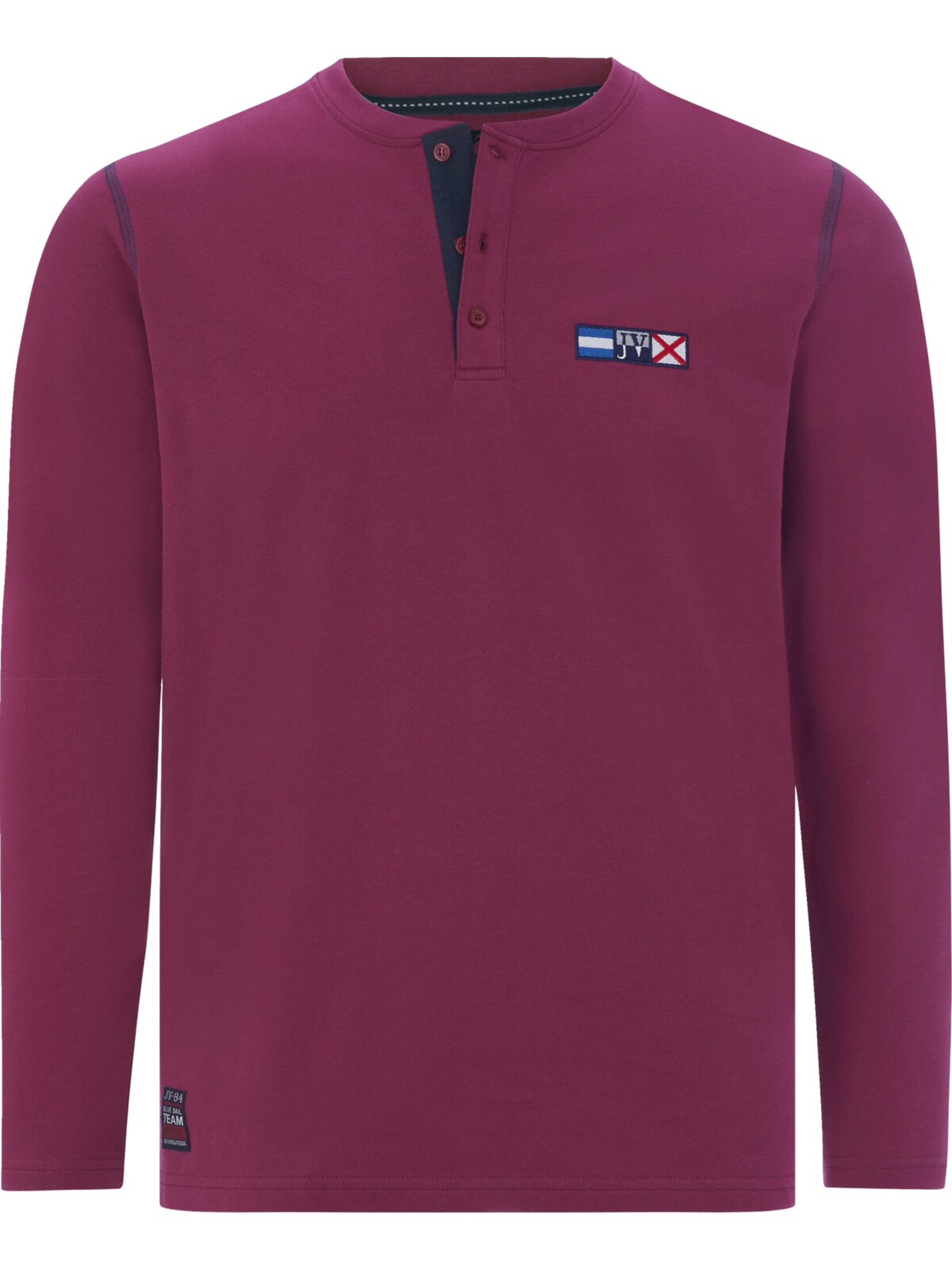 Jan Vanderstorm Sweatshirt ' Jornsen ' in Rot: Vorderseite