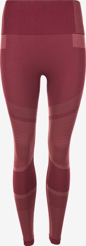 Athlecia Skinny Sporthose 'SEMARAN SEAMLESS' in Rot: predná strana