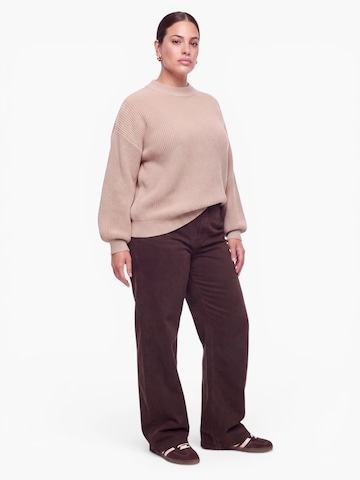 CITA MAASS Wide leg Jeans in Brown