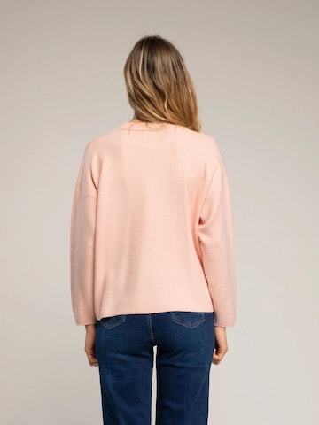 Pull-over 'Jersey de punto con bolsillo  y  detalle de crochet (ROSA)' Tantra en rose