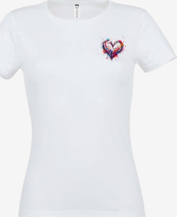RMK Shirt '“ Heart Rundhals ”' in White: front