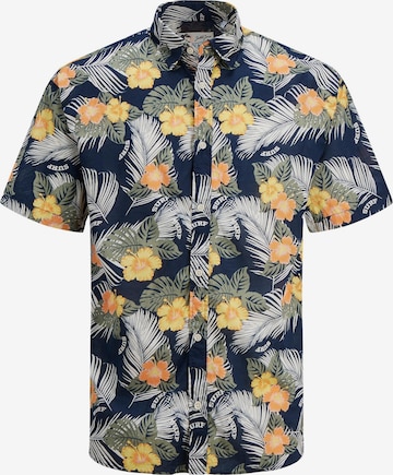 JACK & JONES Košile 'Aloha' – modrá: přední strana