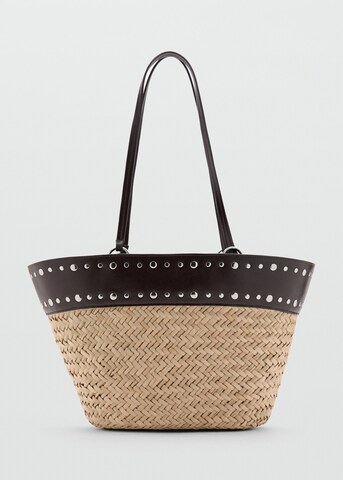 MANGO Shopper 'Baster' in Beige