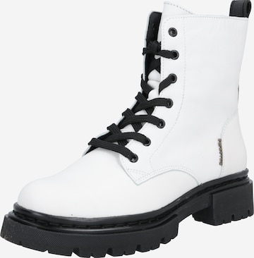 Bottines à lacets BULLBOXER en blanc : devant