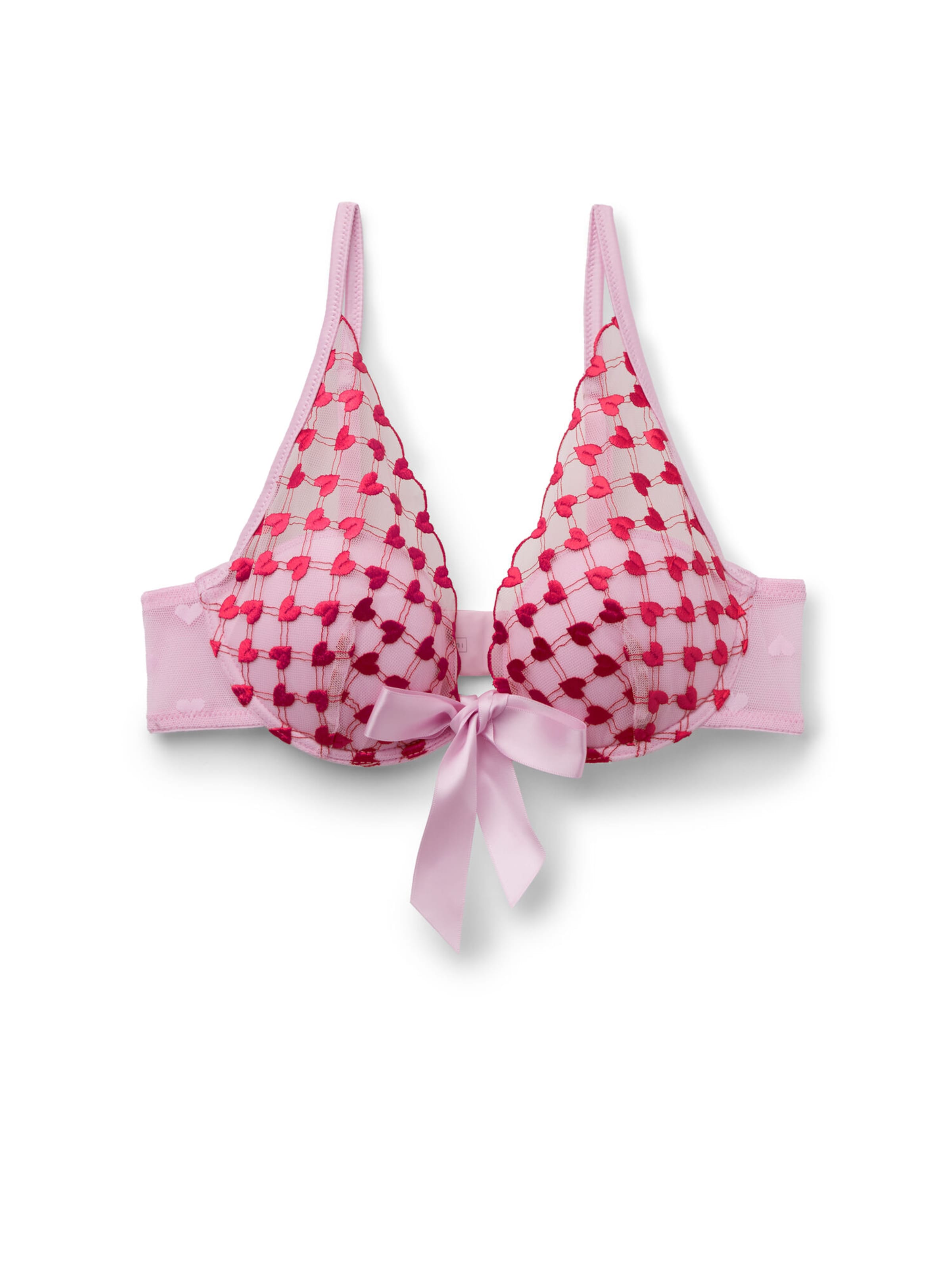 INTIMISSIMI Triangle Bra 'The Love Club' in Pink: front