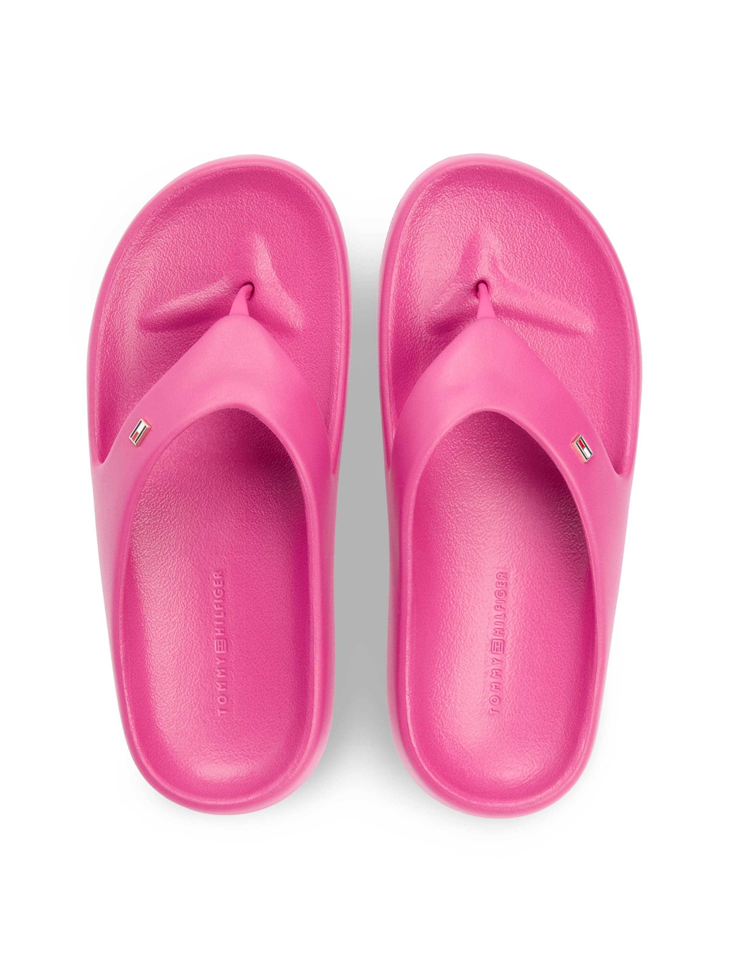 TOMMY HILFIGER Босоножки через палец в Ярко-розовый