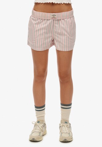 Regular Pantalon Superdry en rose : devant