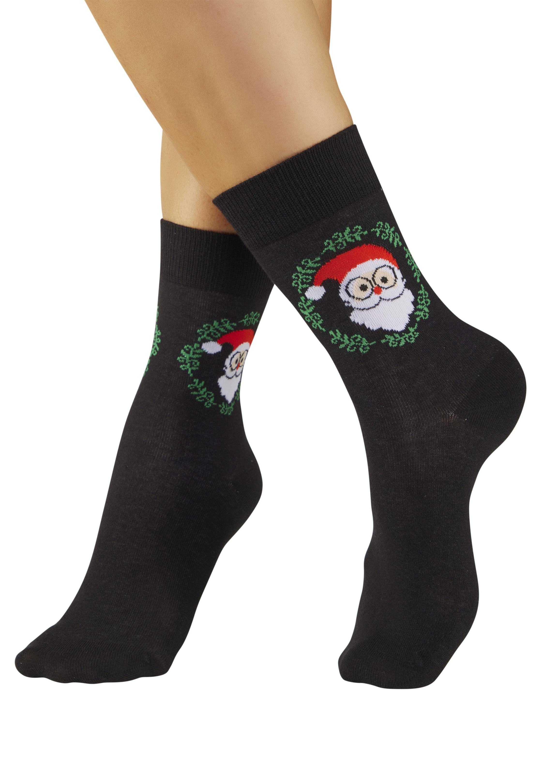 H.I.S Socks in Black: front