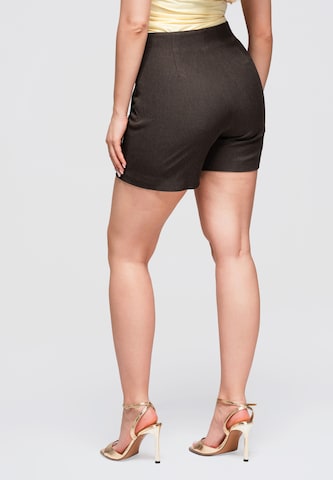 Ombre Regular Rok in Bruin