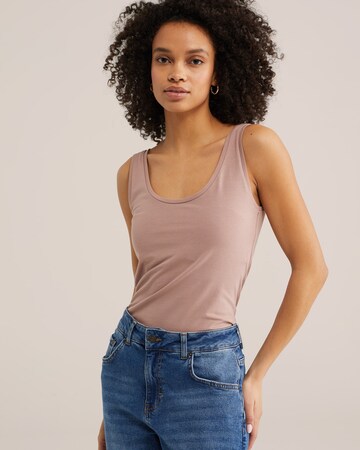 WE Fashion Top in Pink: Vorderseite