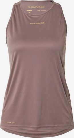 ENDURANCETehnička sportska majica 'Katerly' - smeđa boja: prednji dio