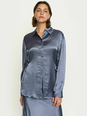 Soft Rebels Blouse 'Francesca' in Blauw: voorkant