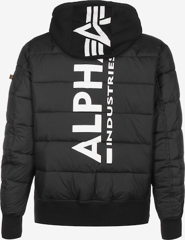 ALPHA INDUSTRIES Φθινοπωρινό και ανοιξιάτικο μπουφάν σε μαύρο