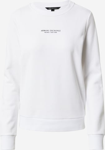 Sweat-shirt ARMANI EXCHANGE en blanc : devant