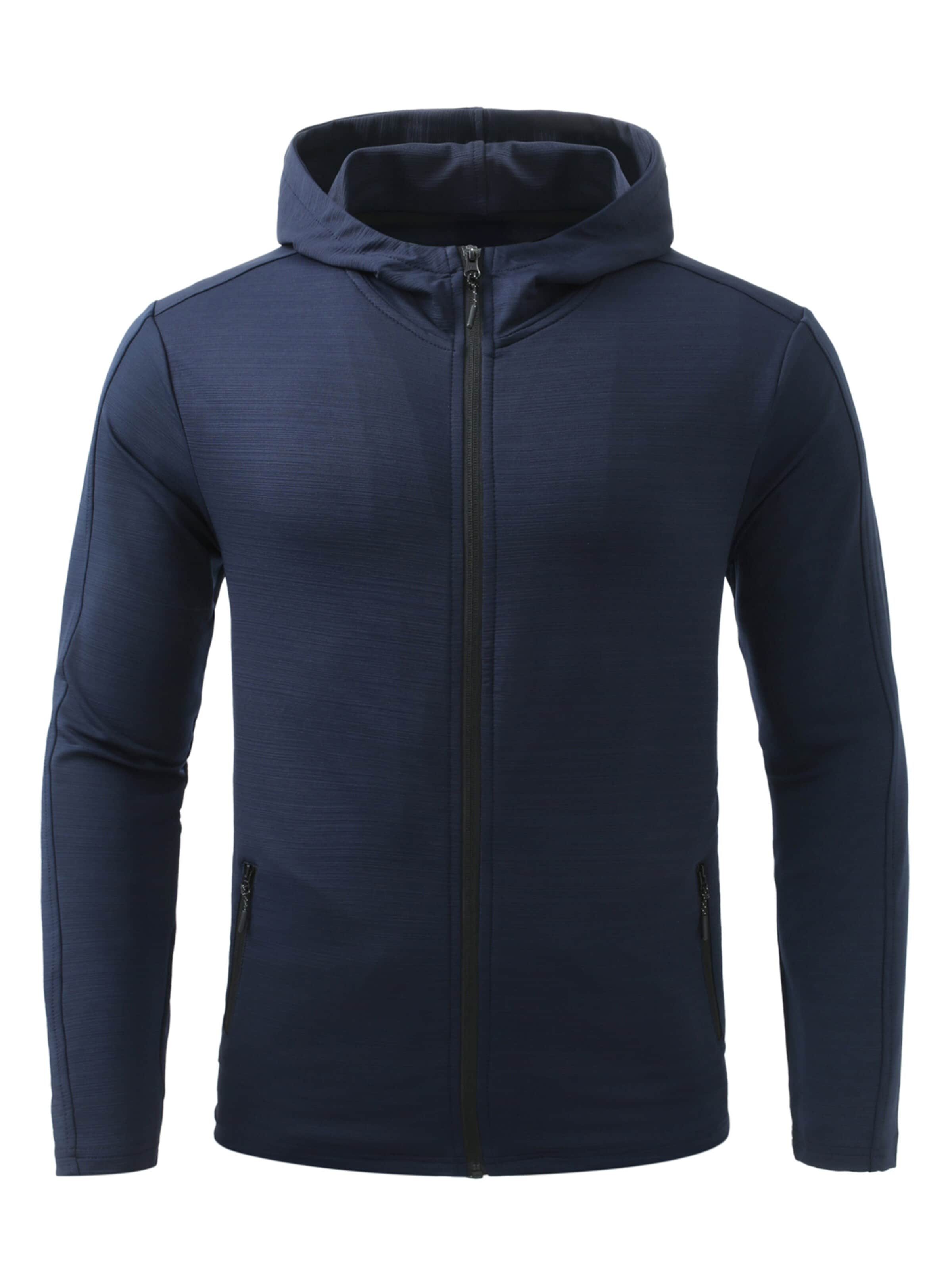 YOUTHUP Outdoor jacket 'Bewegung' in Blue: front